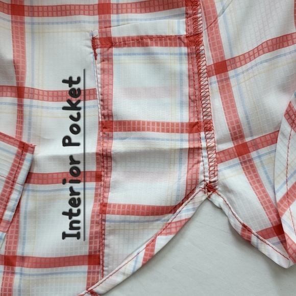 COLUMBIA Anytime Lite Sleeveless Shirt - Pink Windowpane - Size S (NWT) - Picture 9 of 16